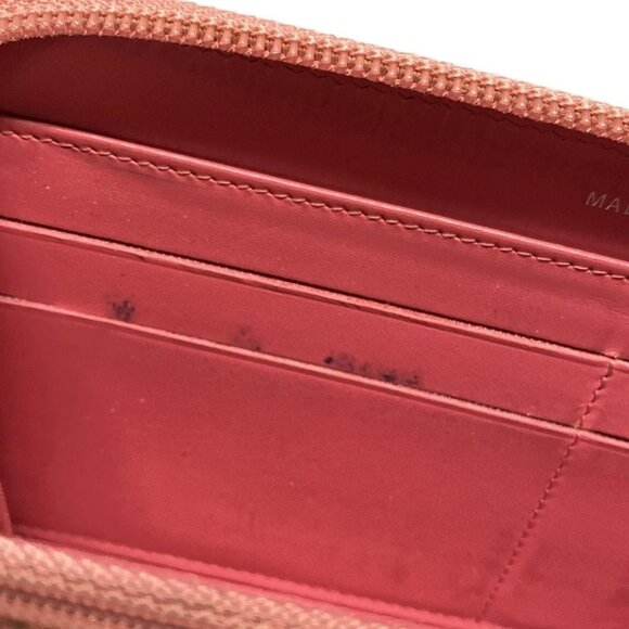 Auth CHANEL - Pink Calfskin Long Wallet - Picture 8 of 14